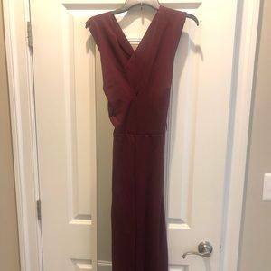 Lulus Plum Purple Backless Jumpsuit NEW